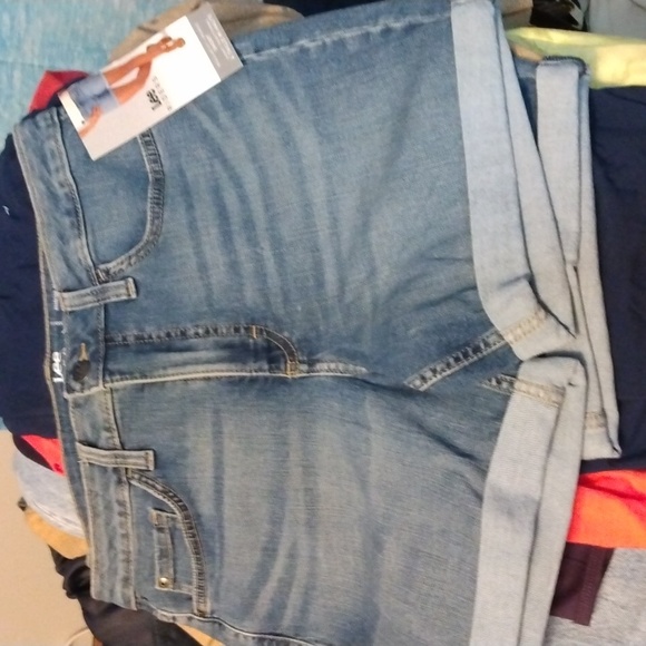 Lee riders women's blue jeans short Sz 10 Medium - Picture 12 of 17